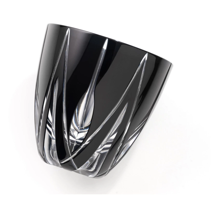Рюмка Мерцание звезды Tajima Glass 75 мл, стекло, черная, в белой шкатулке