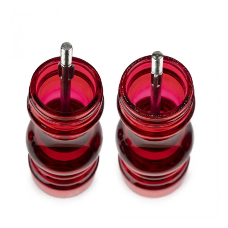 Набор мельниц для соли и перца Peugeot  Podium 18 см, дерево, красный акрил, п/к