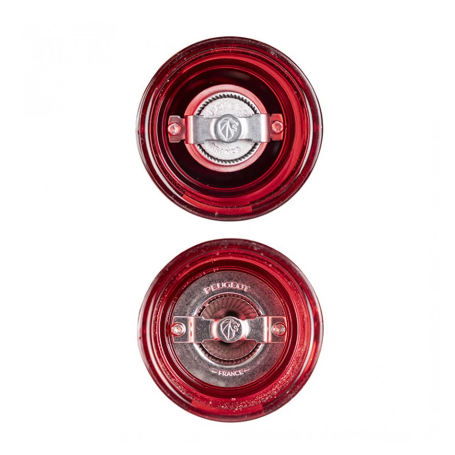 Набор мельниц для соли и перца Peugeot  Podium 18 см, дерево, красный акрил, п/к