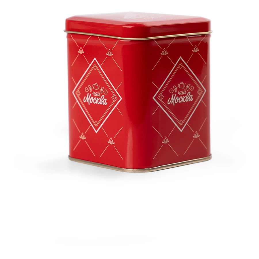 Чай черный листовой Московское чаепитие Москва 100 г, в железной банке