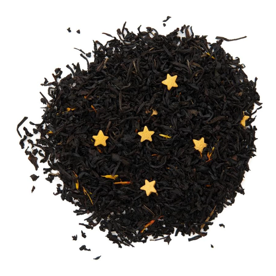 Чай черный листовой Московское чаептие Москва Особый Новогодний купаж 100 г, в тубусе