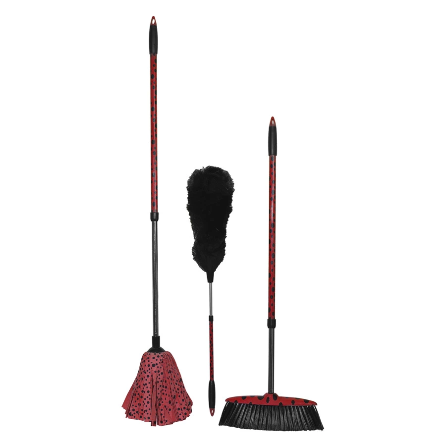 Набор для уборки дома Vigar Mariquita 3 предмета, пластик, сталь нержавеющая, красный