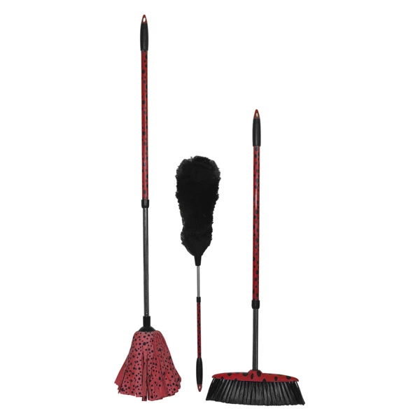 Набор для уборки дома Vigar Mariquita 3 предмета, пластик, сталь нержавеющая, красный