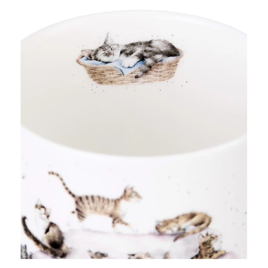Кружка Royal Worcester Забавная фауна Жизненная позиция - диванчик 310 мл, фарфор