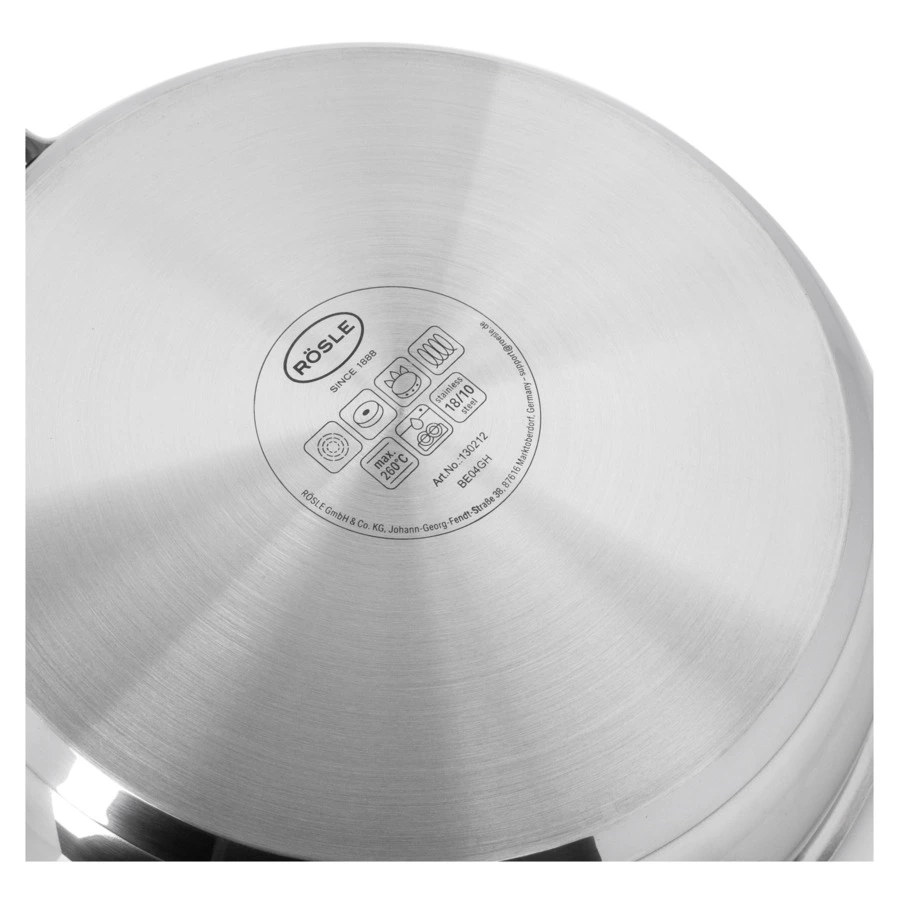 Сковорода антипригарная индукционная Roesle Elegance d 28 см, сталь нержавеющая