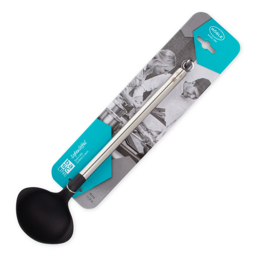 Ложка кухонная для соуса Roesle Basic Line 28 см, пластик, сталь нержавеющая