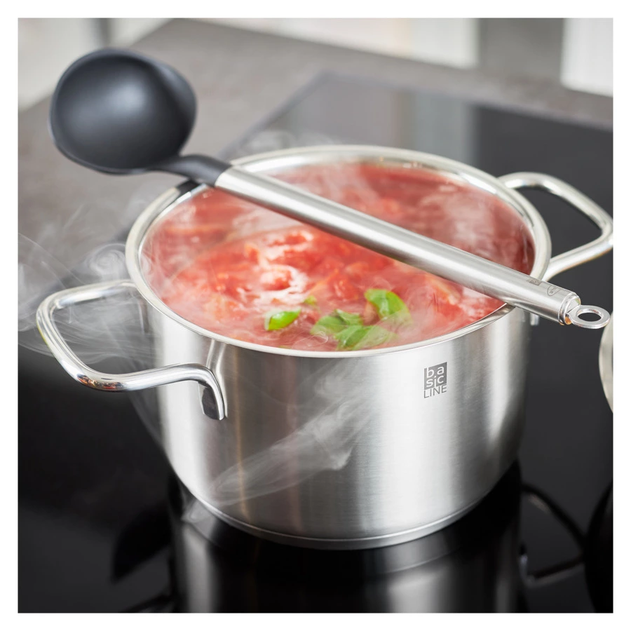 Ложка кухонная для соуса Roesle Basic Line 28 см, пластик, сталь нержавеющая