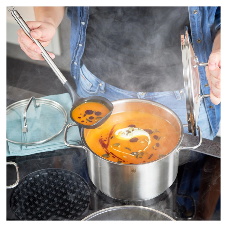 Половник кухонный Roesle Basic Line 30 см, пластик, сталь нержавеющая