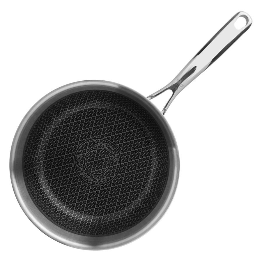 Сковорода глубокая индукционная ELO Relief d24 см, 2 л, сталь нержавеющая, антипригарная