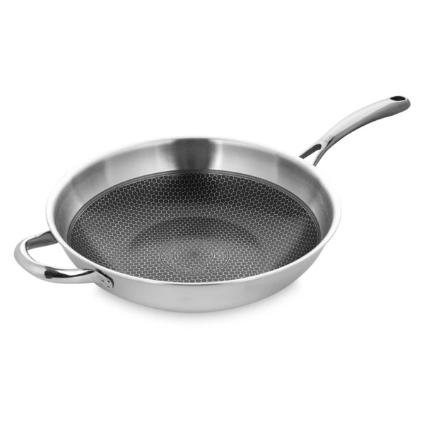 Вок с одной ручкой индукционный  ELO Relief 30 см, 3,8 л, сталь нержавеющая