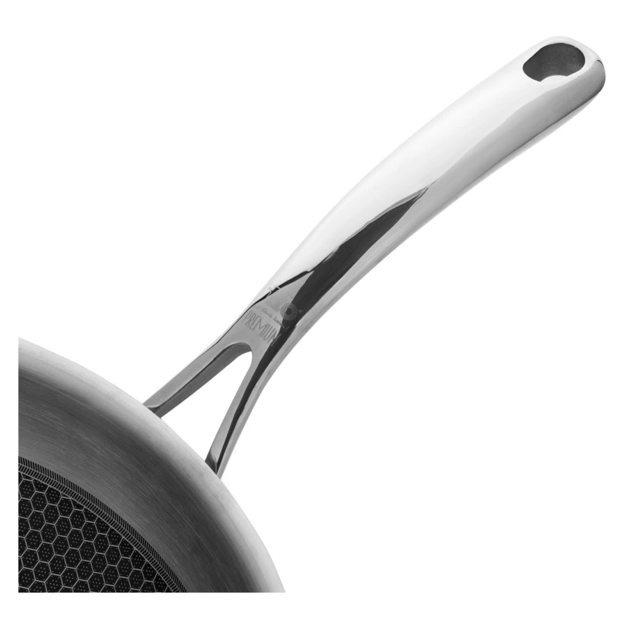 Вок с одной ручкой индукционный  ELO Relief 30 см, 3,8 л, сталь нержавеющая