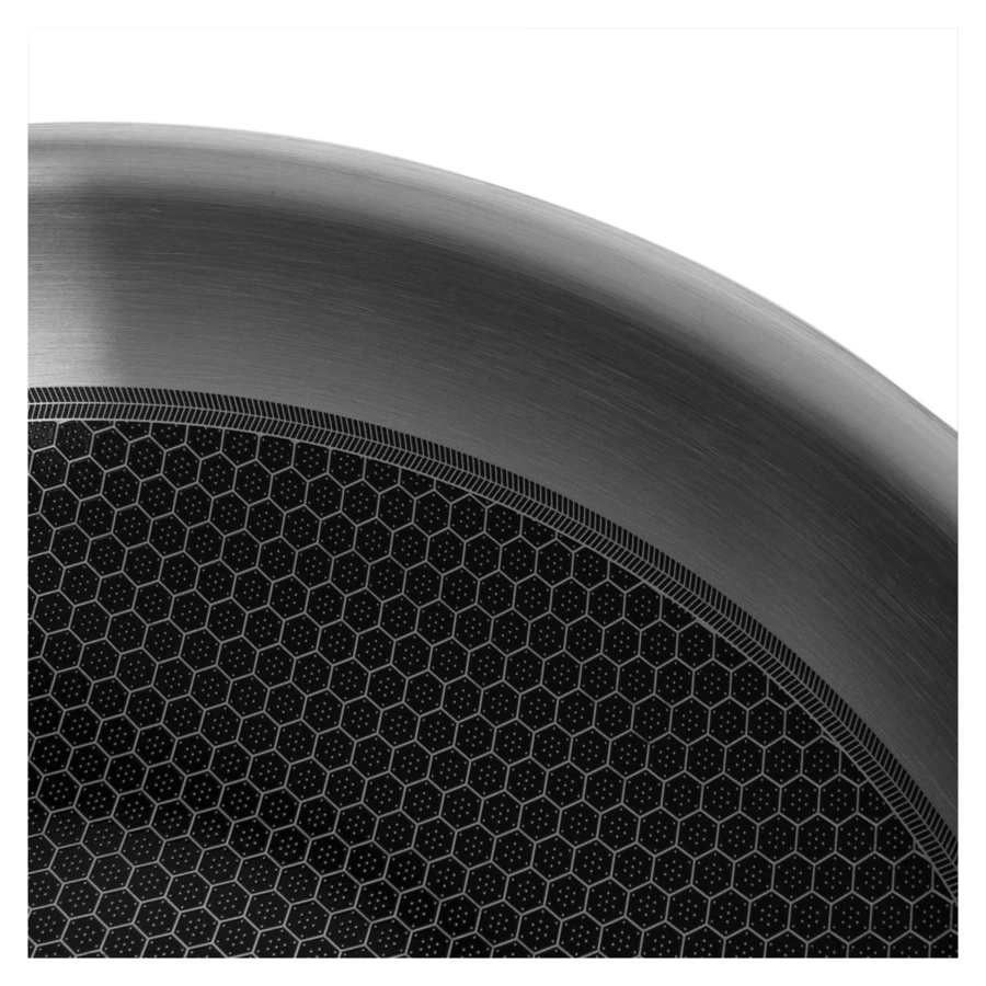 Вок с одной ручкой индукционный  ELO Relief 30 см, 3,8 л, сталь нержавеющая