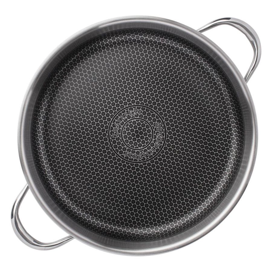 Сотейник со стеклянной крышкой  ELO Relief 28 см, сталь нержавеющая