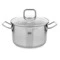 Кастрюля со стеклянной крышкой индукционная ELO Profi Duo Therm 3 л, сталь нержавеющая