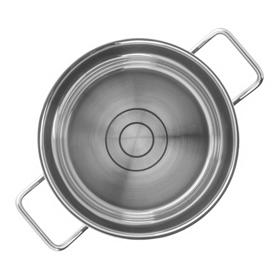 Кастрюля со стеклянной крышкой индукционная ELO Profi Duo Therm 3 л, сталь нержавеющая