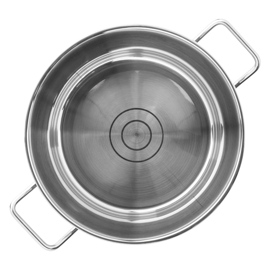 Кастрюля со стеклянной крышкой индукционная ELO Profi Duo Therm 5,3 л, сталь нержавеющая