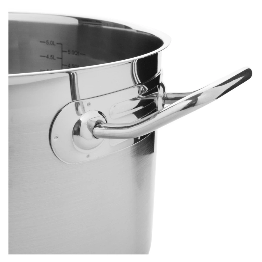 Кастрюля со стеклянной крышкой индукционная ELO Profi Duo Therm 5,3 л, сталь нержавеющая