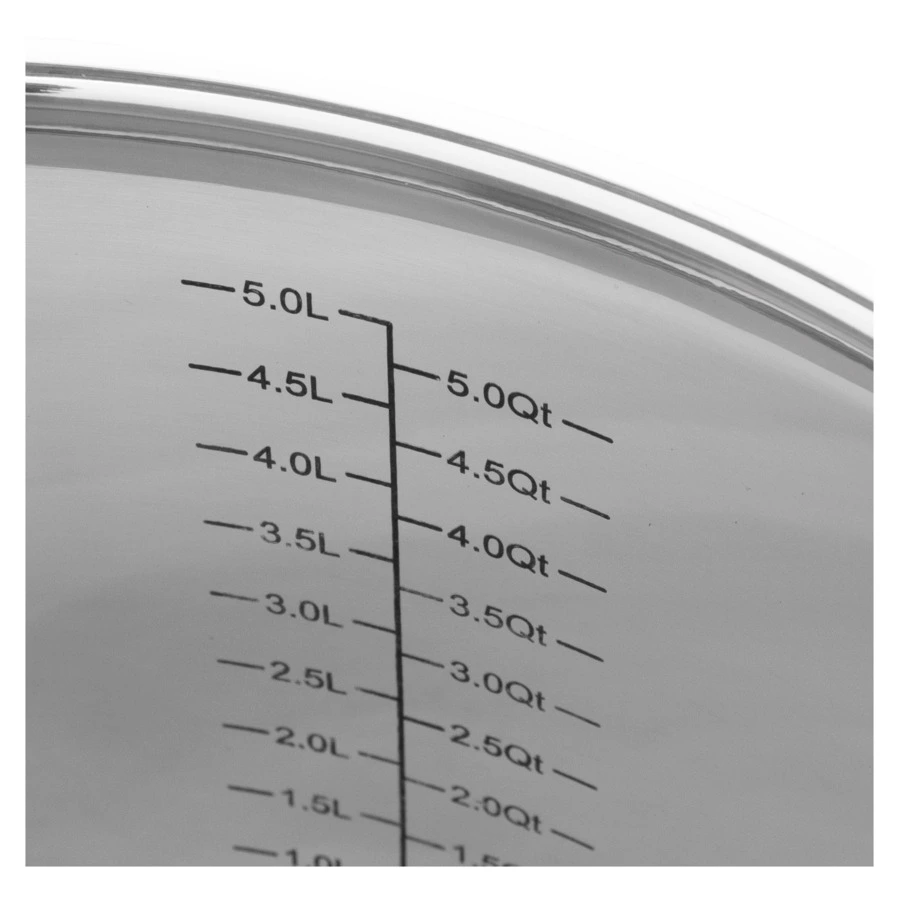 Кастрюля со стеклянной крышкой индукционная ELO Profi Duo Therm 5,3 л, сталь нержавеющая