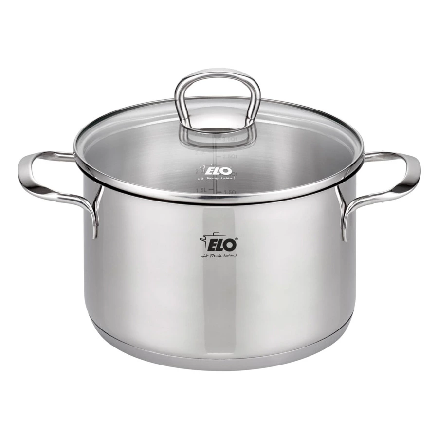 Набор посуды для индукции ELO Jaspis из 9 предметов, сталь нержавеющая