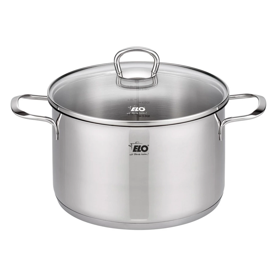 Набор посуды для индукции ELO Jaspis из 9 предметов, сталь нержавеющая