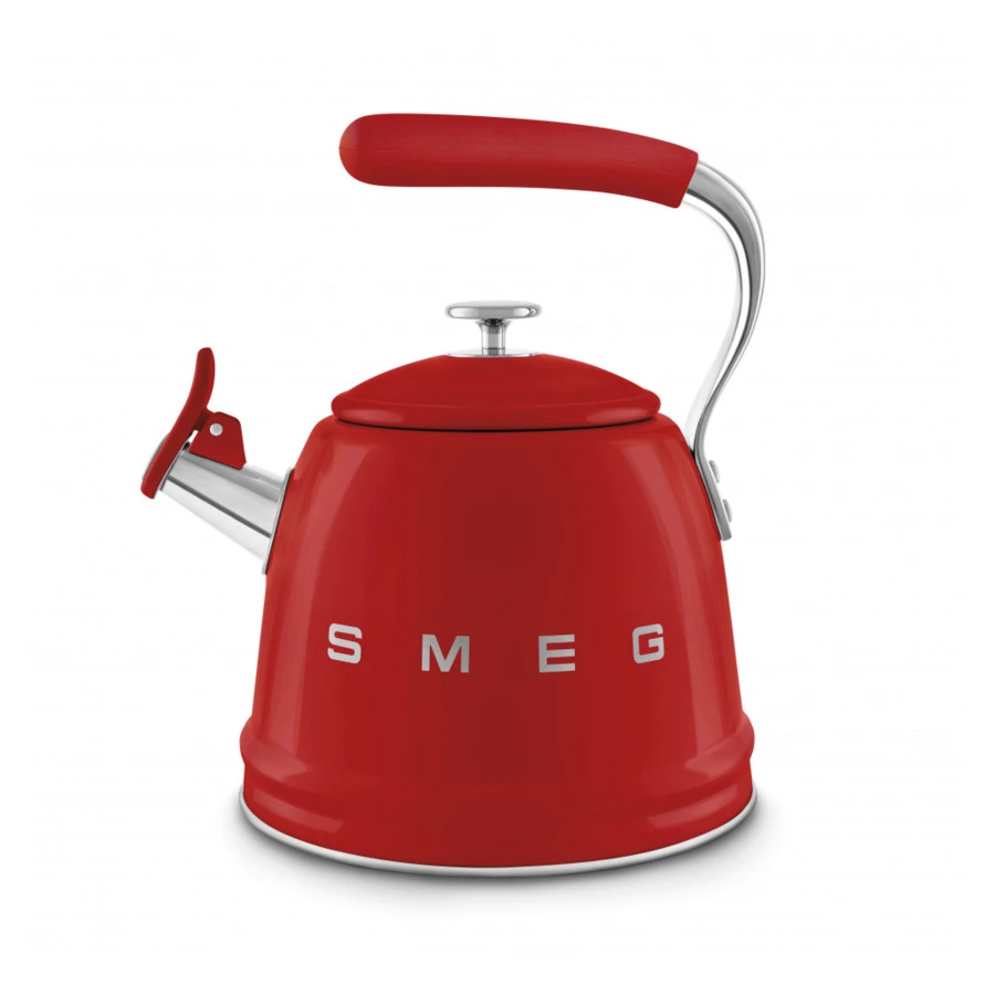Чайник со свистком SMEG WKF01RD, 2.3 л, красный