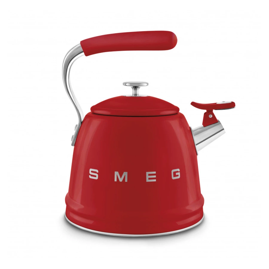 Чайник со свистком SMEG WKF01RD, 2.3 л, красный