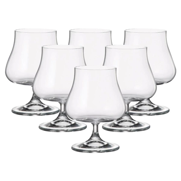 Набор бокалов для бренди Crystalite Bohemia Iduna 575 мл, 6 шт, стекло хрустальное