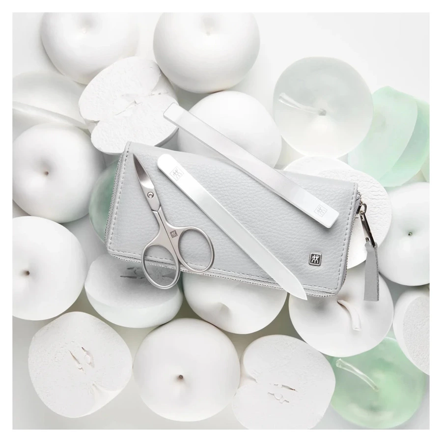 Маникюрный набор Zwilling Beauty Premium 5 предметов, экокожа, серый