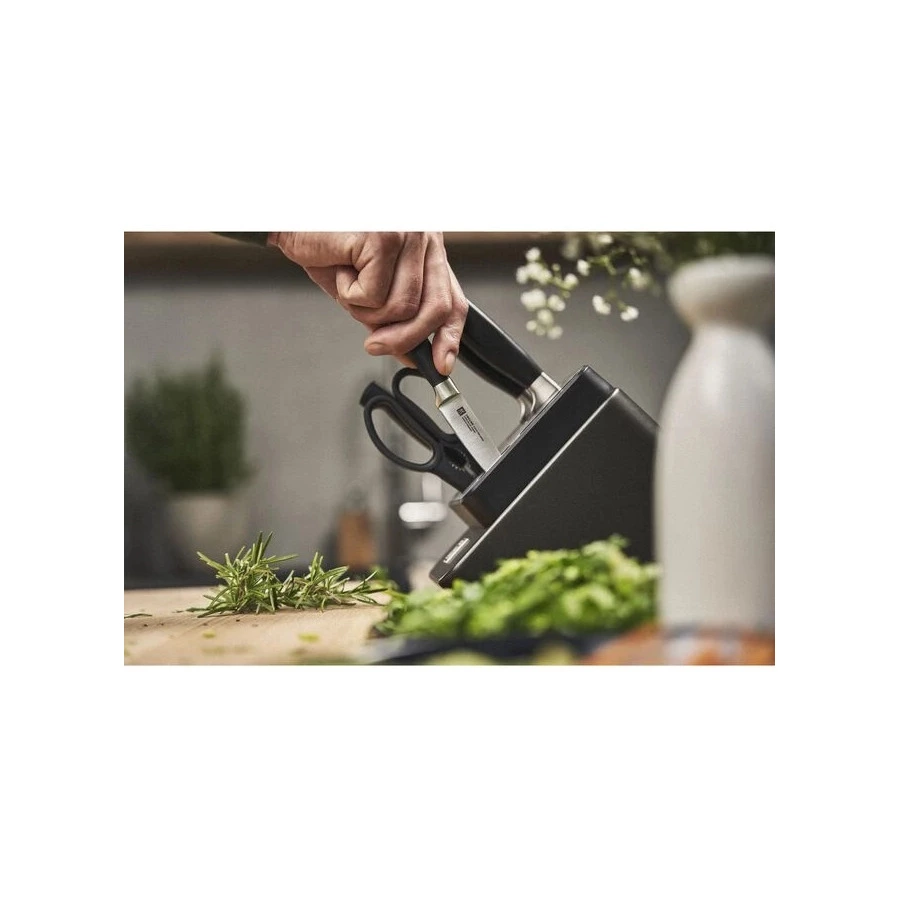 Набор кухонных ножей с заточкой Zwilling Four Star 7 предметов, сталь нержавеющая, антрацитовый, п/к