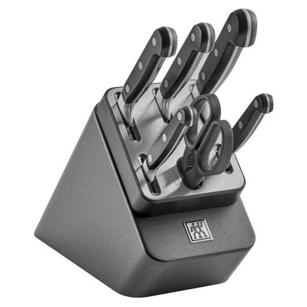 Набор кухонных ножей с заточкой Zwilling Professional S 7 предметов, сталь нержавеющая, антрацитовый
