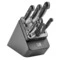 Набор кухонных ножей с заточкой Zwilling Professional S 7 предметов, сталь нержавеющая, антрацитовый