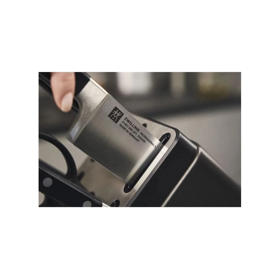 Набор кухонных ножей с заточкой Zwilling Professional S 7 предметов, сталь нержавеющая, антрацитовый