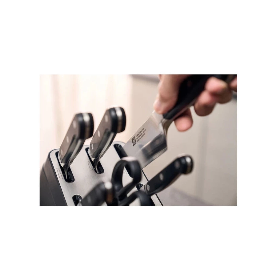Набор кухонных ножей с заточкой Zwilling Pro 7 предметов, сталь нержавеющая, антрацитовый, п/к