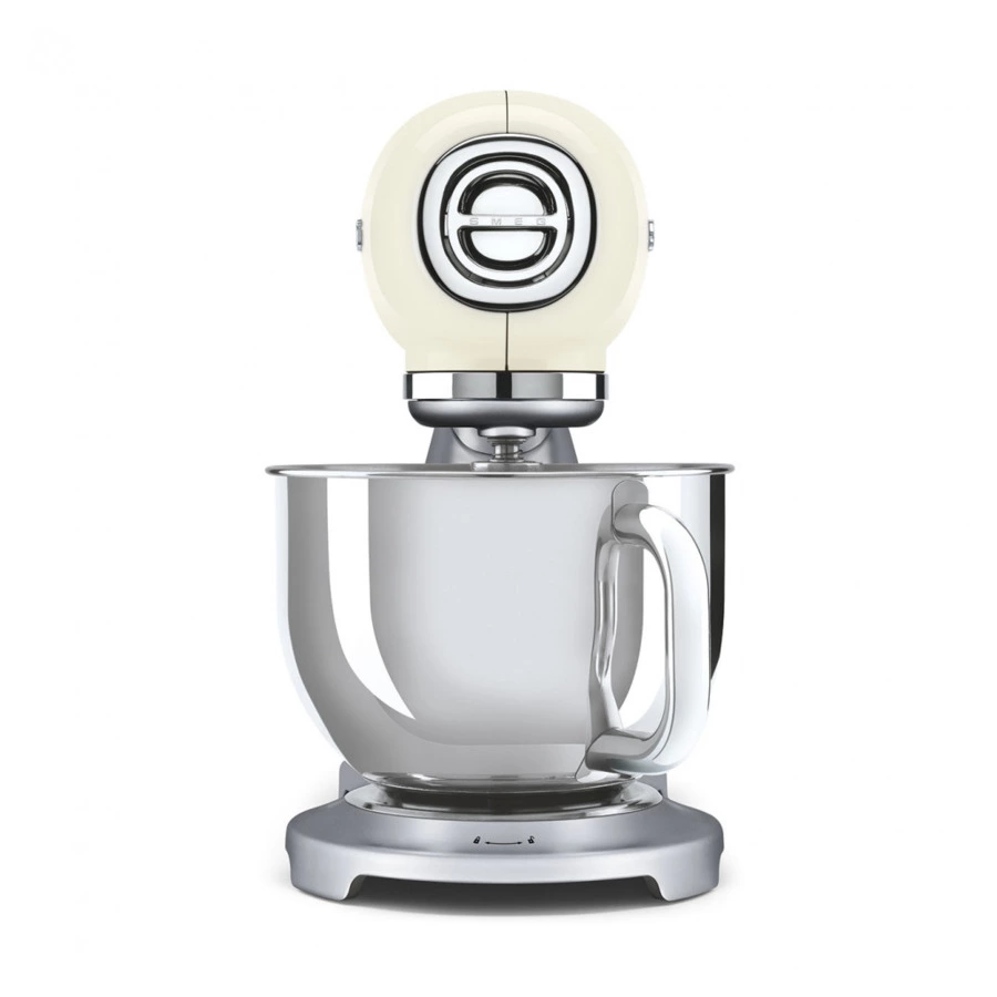 Миксер планетарный SMEG SMF04CREU, 800 Вт, чаша стальная 4,8 л, 3 насадки, кремовый