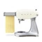 Миксер планетарный SMEG SMF04CREU, 800 Вт, чаша стальная 4,8 л, 3 насадки, кремовый