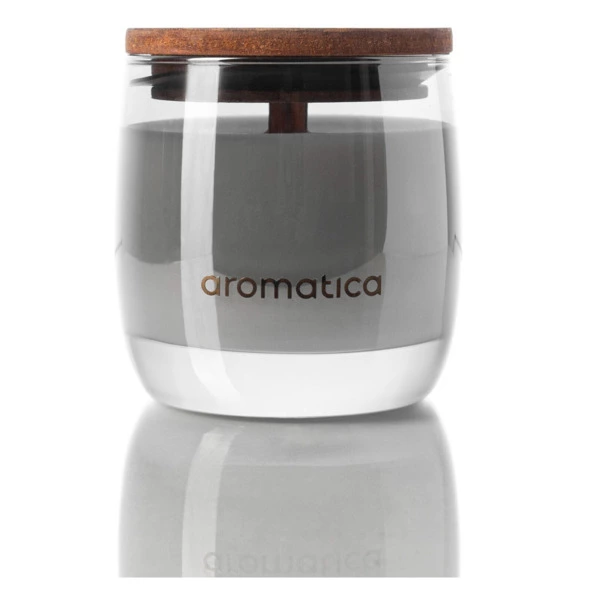 Свеча ароматическая с деревянным фитилем AROMATICA Благородный Уд 250 мл