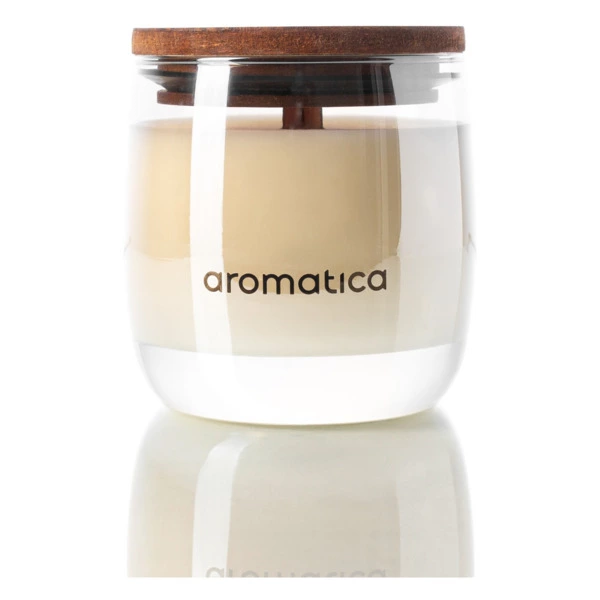 Свеча ароматическая с деревянным фитилем AROMATICA Интригующее красное 250 мл