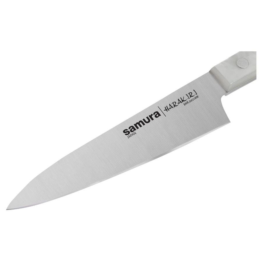 Нож кухонный универсальный Samura Harakiri 12 см, сталь, белый акрил