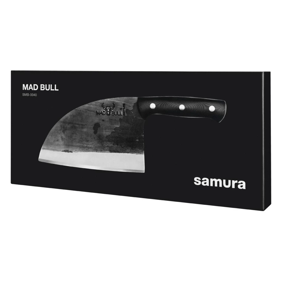 Топорик кухонный для разделки мяса Samura Mad Bull 18 см, сталь углеродистая