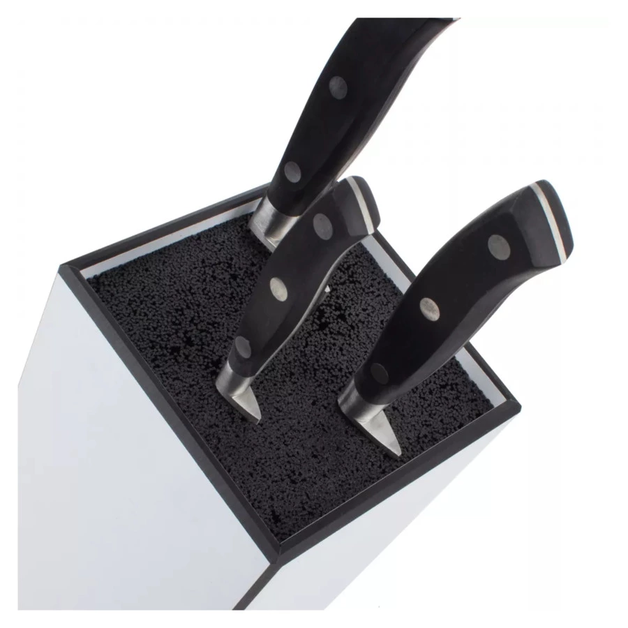 Подставка для кухонных ножей универсальная ComposeEat Fashion White & Black 12х12х24см, композитный