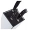 Подставка для кухонных ножей универсальная ComposeEat Fashion White & Black 12х12х24см, композитный