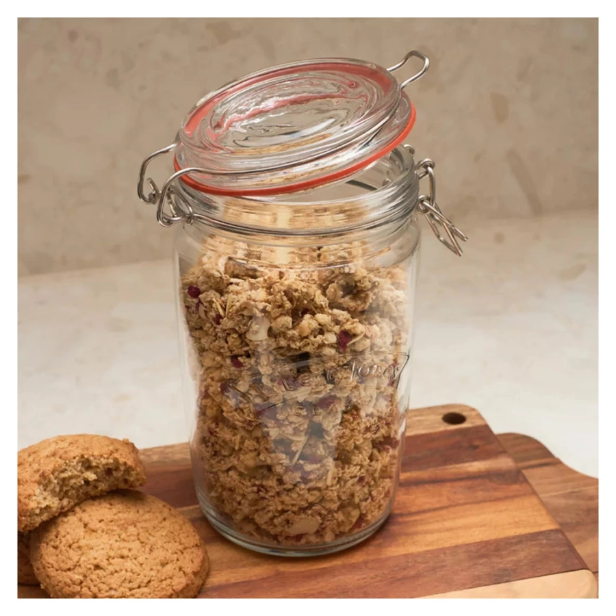 Банка для хранения Maison Jar 1 л, стекло, сталь нержавеющая