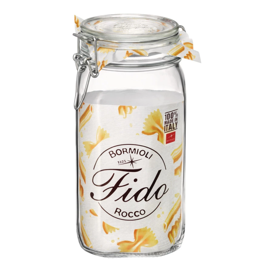 Банка для консервирования с клипсой Bormioli Rocco FIDO 1,5 л, стекло