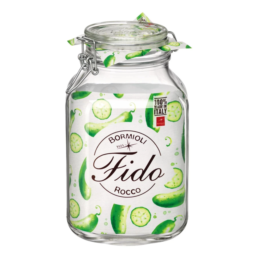 Банка для консервирования с клипсой Bormioli Rocco FIDO 3 л, стекло