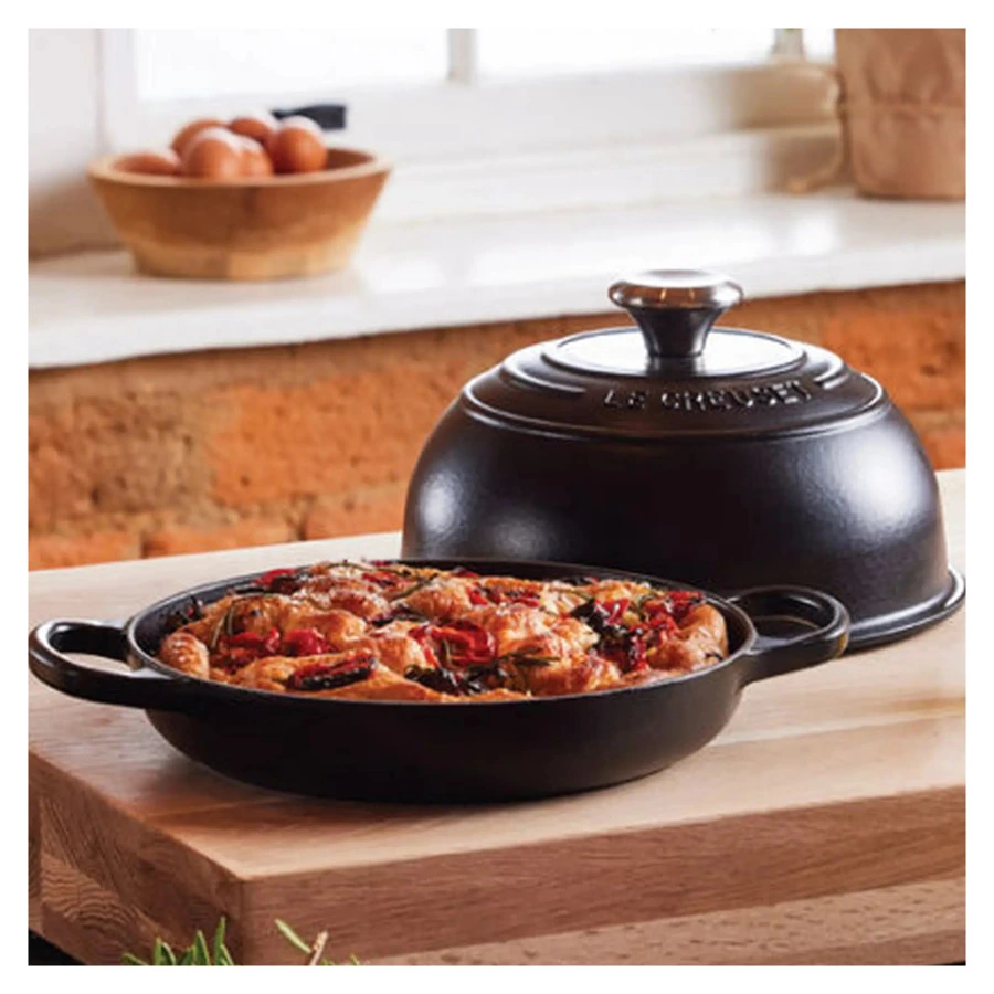 Форма для выпечки хлеба с крышкой Le Creuset Matte Black, диаметр 24 см, 1,6 л