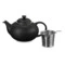 Чайник объем Le Creuset Matte Black 1,3 л, с ситечком из стали, каменная керамика