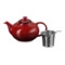 Чайник заварочный с ситечком Le Creuset Cerise 1,3 л, каменная керамика, красный