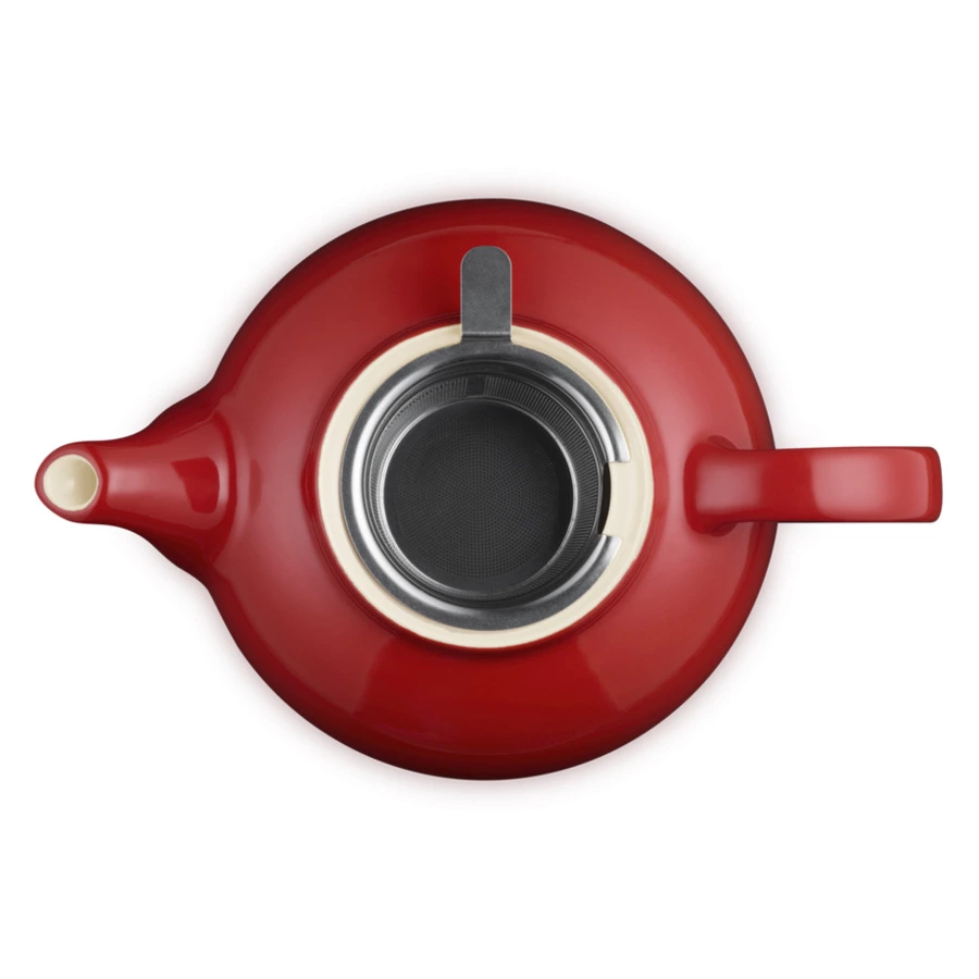 Чайник заварочный с ситечком Le Creuset Cerise 1,3 л, каменная керамика, красный