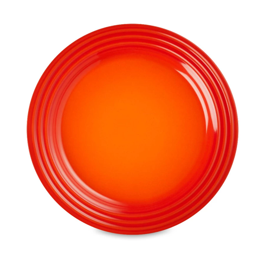 Тарелка десертная Le Creuset 22 см, каменная керамика, оранжевый