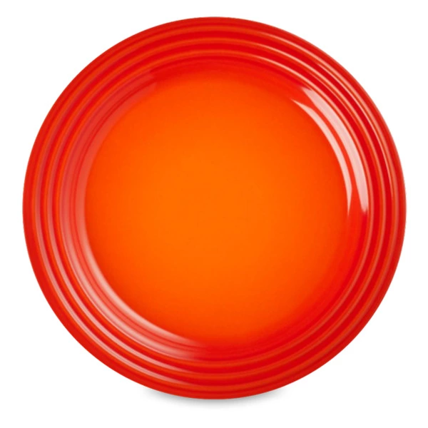 Тарелка десертная Le Creuset 22 см, каменная керамика, оранжевый